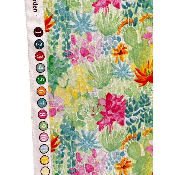 Succulent Garden Michael Miller Fabric Cactus Floral 100% Cotton 1 Yard X 43” - Picture 4 of 5